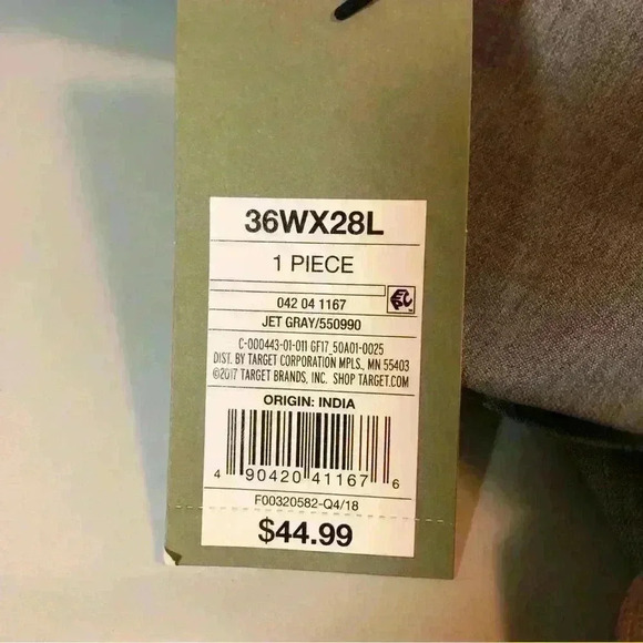 Goodfellow & CO Lightweight Jet Gray Standard Fit Wool Rich Suit Pants NWT - Picture 13 of 13